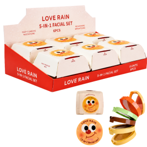 LOVE RAIN LR5508 KIT MAQUIGEM 5 EM 1 BURGUER GLOW SET BOX COM 6 UNIDADES