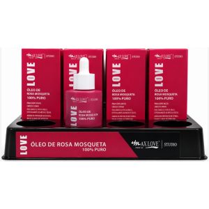 MAX LOVE OLEO ROSA MOSQUETA 30ML DISPLAY COM 24 UNIDADES
