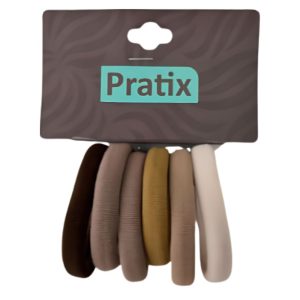 ELASTICO XUXINHA PATRIX GA-F012 MARROM G CARTELA COM 6 ELASTICOS