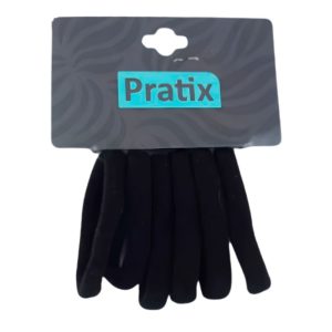 ELASTICO XUXINHA PRATIX GA-W091 PRETO G CARTELA COM 6 UNIDADES