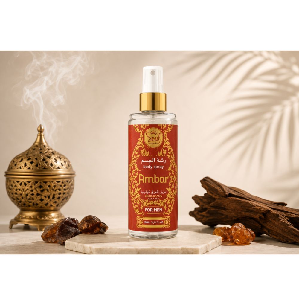 SOUL COSMETICOS BODY SPLASH FOR MEN AMBAR 200ML - Image 2