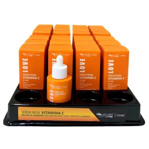 BOX COM 24 UNIDADES SERUM FACIAL VITAMINA C MAX LOVE