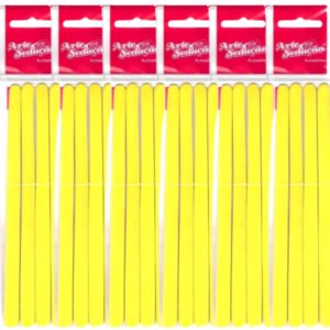 ARTE SEDUCAO LIXA CANARIO – KIT COM 6 PACOTES DE 4UNIDADES DE 16CM