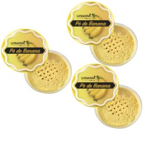 LUDURANA B00024 PÓ FACIAL BANANA – KIT COM 3 UNIDADES DE 10GR