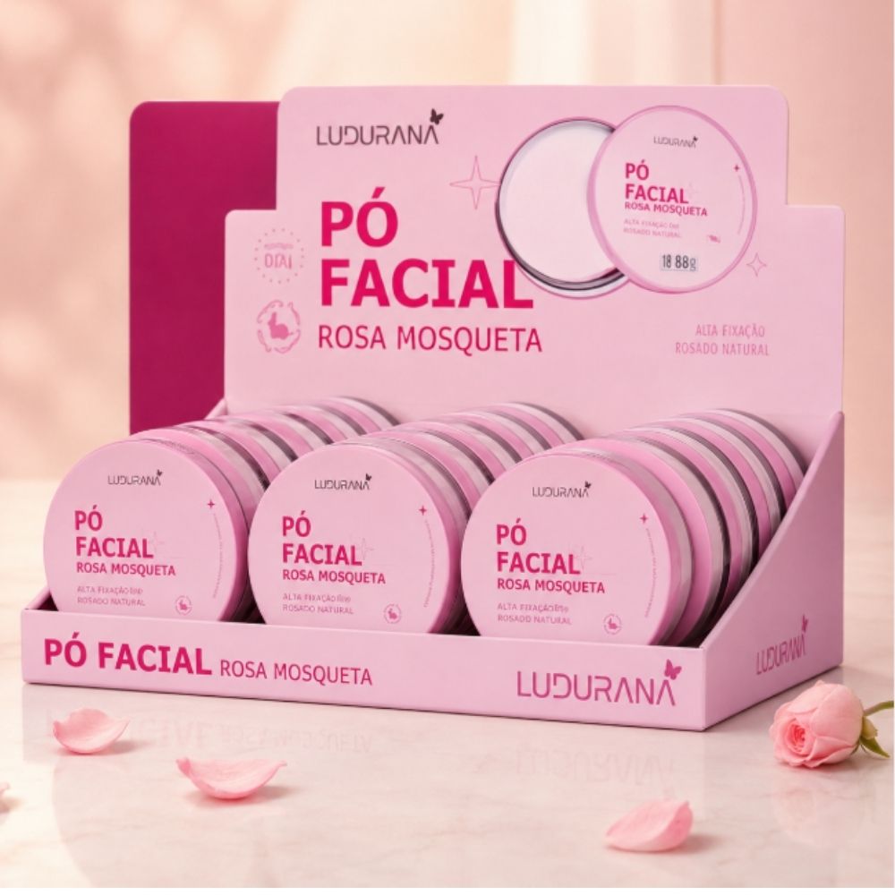 LUDURANA B00280 PÓ FACIAL ROSA MOSQUETA – BOX COM 12 UNIDADES - Image 2