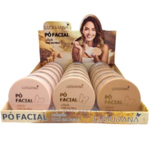 LUDURANA B00396 PÓ FACIAL TOM DA PELE - BOX COM 18 UNIDADES NAS CORES 01-02-03