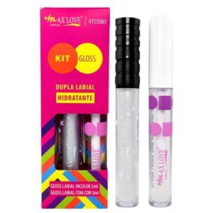 KIT GLOSS DUPLA LABIAL HIDRATANTE MAX LOVE – CORES 07 E 19