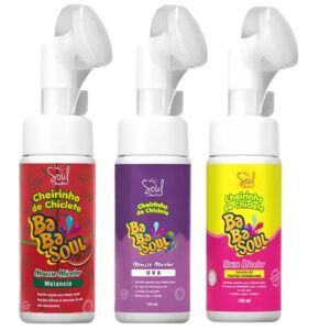 KIT 3 MOUSSES MICELAR BABASOUL - MELANCIA, UVA E TUTTI FRUTTI - SOUL COSMETICOS