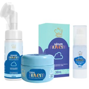 KIT SKIN CARE NUVEM SOUL COMSETICOS COM 3 PRODUTOS